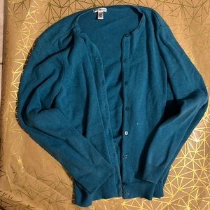 Blue cardigan